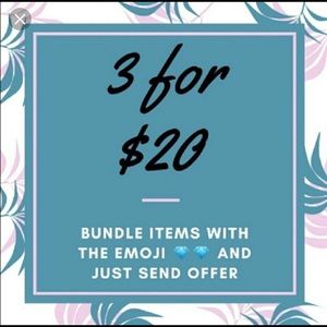 3 items for 20 and 4 for 25. Only items with 💎